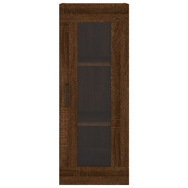 vidaXL Högskåp brun ek 34,5x34x180 cm konstruerat trä Brun