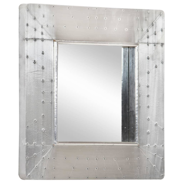vidaXL Spegel 50x50 cm metall Silver
