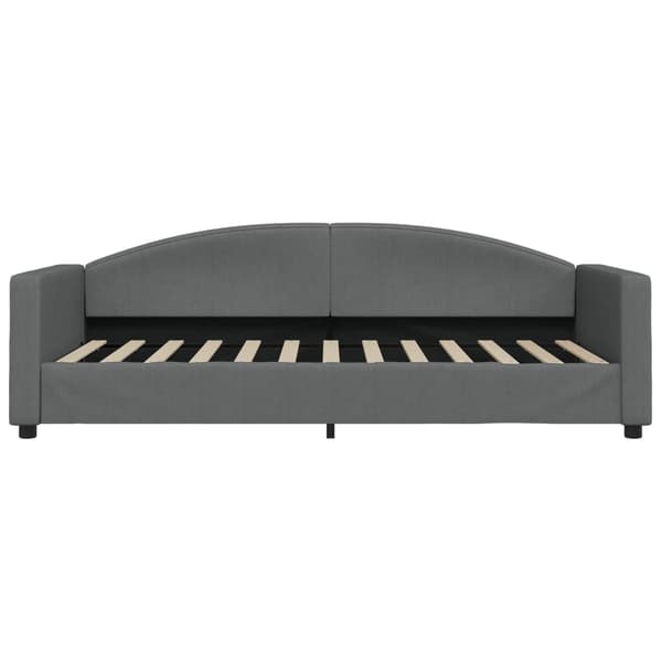 vidaXL Dagbädd utdragbar mörkgrå 90x200 cm tyg Grå