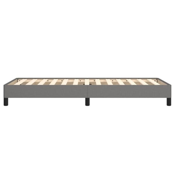 vidaXL Sängram mörkgrå 90x190 cm tyg Grå