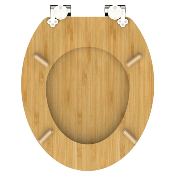 SCHÜTTE Toalettsits med mjuk stängning NATURAL BAMBOO Gul