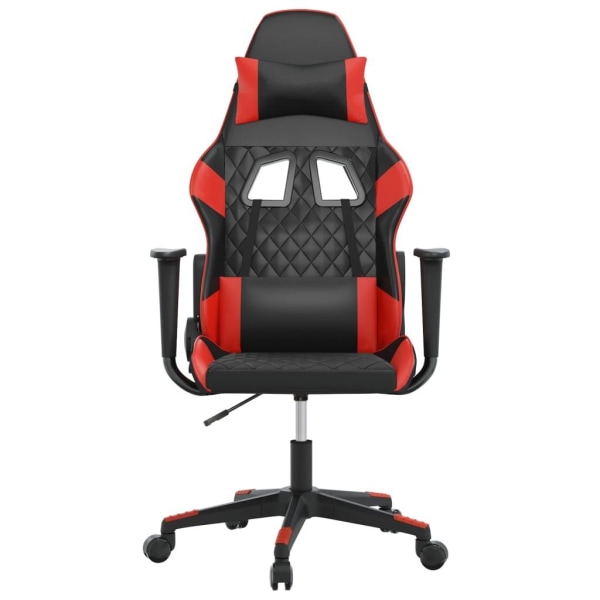 vidaXL Gamingstol svart och röd konstläder Svart