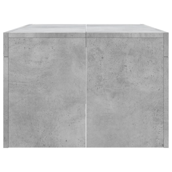 vidaXL Soffbord betonggrå 102x50x36 cm konstruerat trä Grå