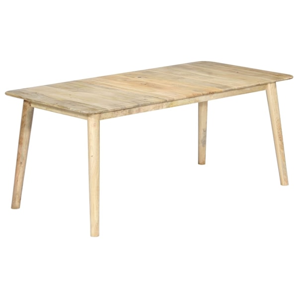 vidaXL Matbord 180x90x76 cm massivt mangoträ Brun