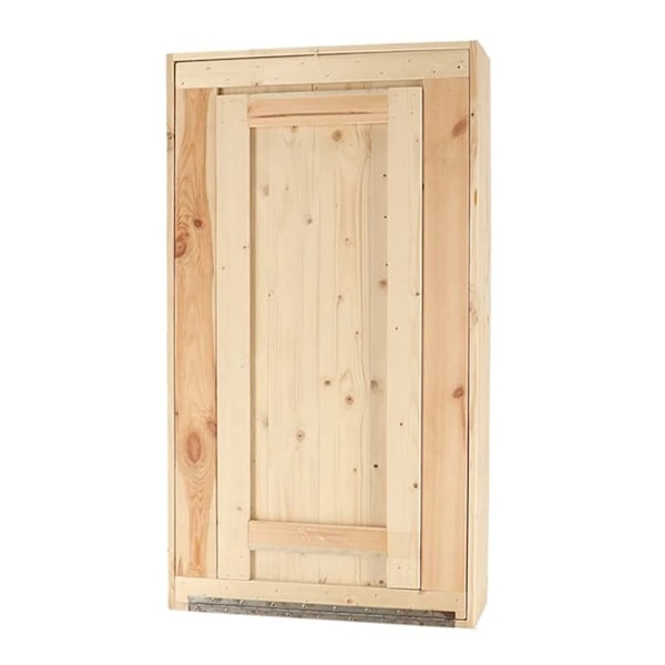 Esschert Design Väggmonterat barbord med utfällbar hylla L natur Brun