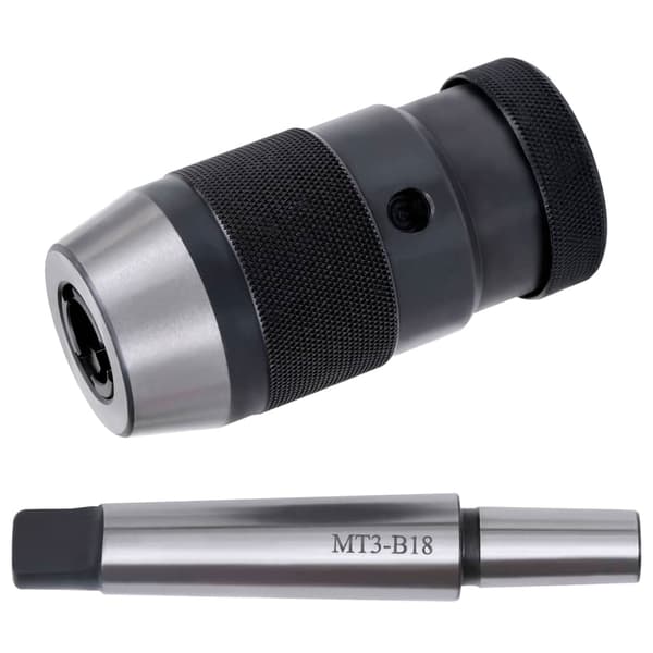 vidaXL Snabbchuck MT3-B18 med 16 mm spännvidd Silver