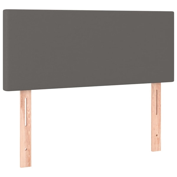 vidaXL Sänggavel grå 90x5x78/88 cm konstläder Grå