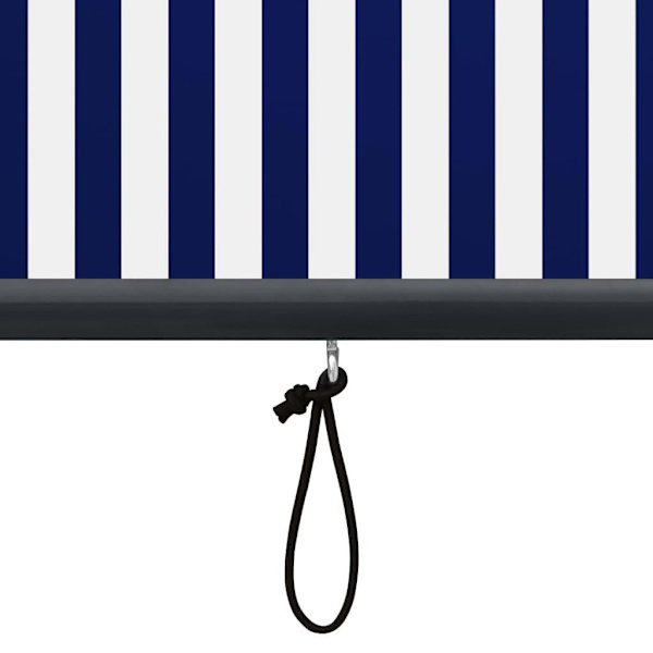 vidaXL Rullgardin utomhus 60x250 cm blå och vit Blå