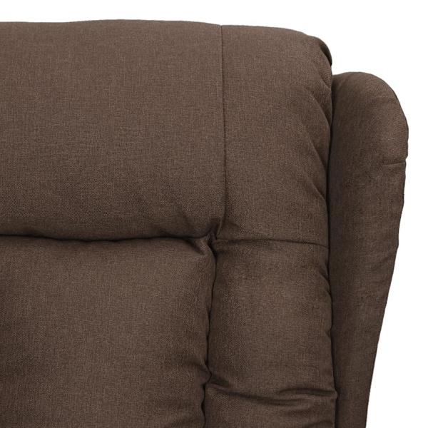vidaXL fåtölj med uppresningshjälp taupe tyg Taupe