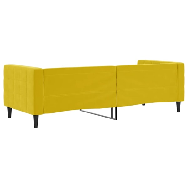 vidaXL Dagbädd gul 80x200 cm sammet Gul