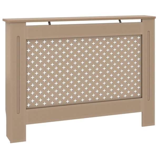 vidaXL Elementskydd 112x19x81,5 cm MDF Brun