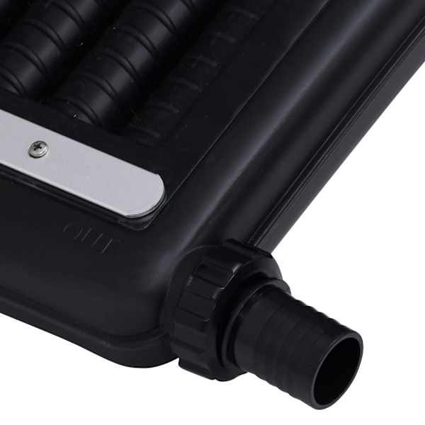 vidaXL Rundad solpanel för pool 2 st 110x65 cm Svart