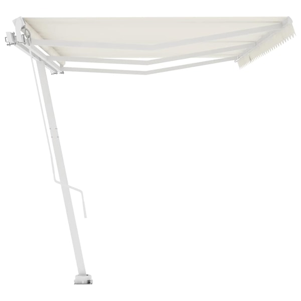 vidaXL Fristående markis manuellt infällbar 600x300 cm gräddvit Creme