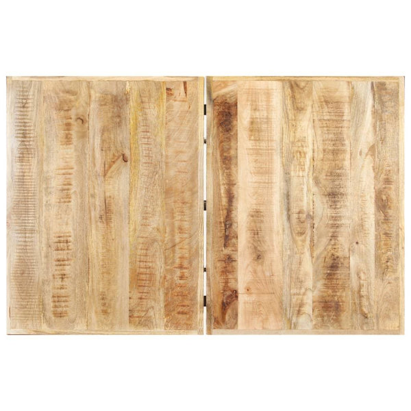 vidaXL Soffbord 142x90x42 cm massivt mangoträ Brun