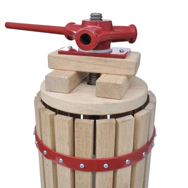 vidaXL Frukt- och vinpress set 2 delar