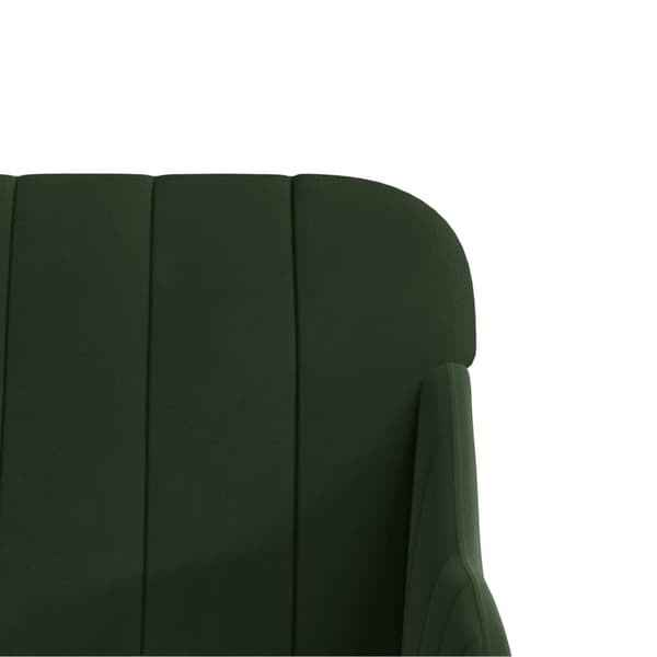 vidaXL Bänk mörkgrön 110x76x80 cm sammet Grön