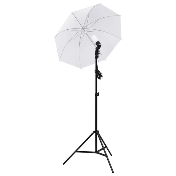 vidaXL Fotoutrustning med lampor och softboxar multifärg