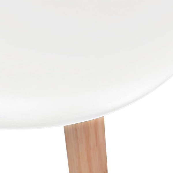 vidaXL Matstolar 4 st vit plast Vit