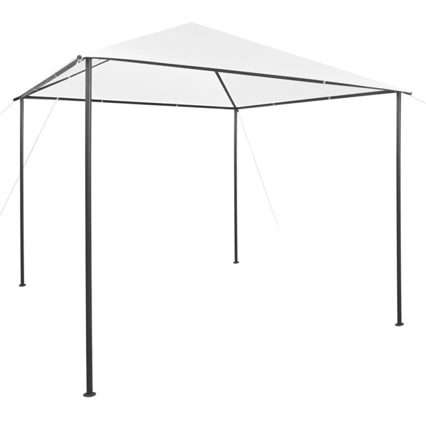 vidaXL Paviljong 3x3x2,9 m vit 180 g/m² Vit