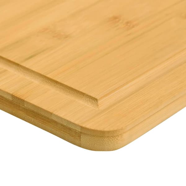 vidaXL Skärbräda 40x30x1,5 cm bambu Brun