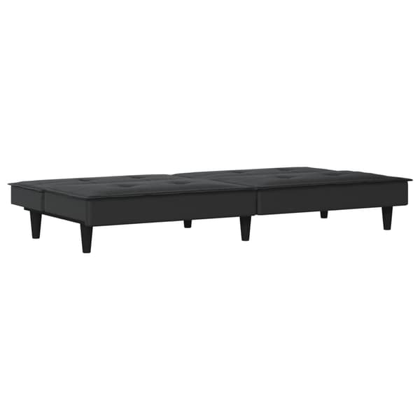 vidaXL Bäddsoffa svart tyg art