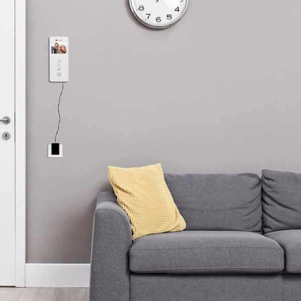 Smartwares Porttelefon med video för 4 lägenheter 20,5x8,6x2,1 c Vit