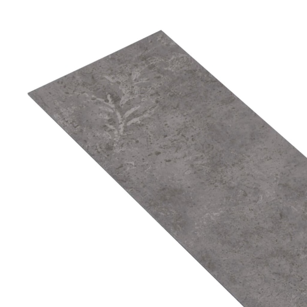 vidaXL PVC-golvbrädor 5,02 m² 2 mm självhäftande betonggrå grå