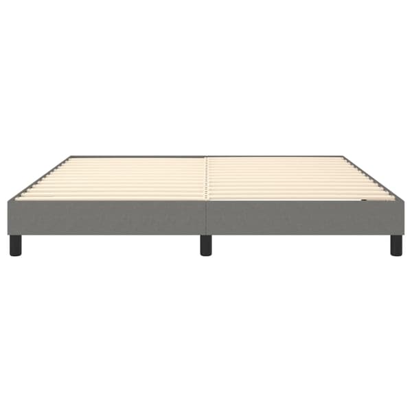 vidaXL Sängram utan madrass mörkgrå 180x200 cm tyg Grå