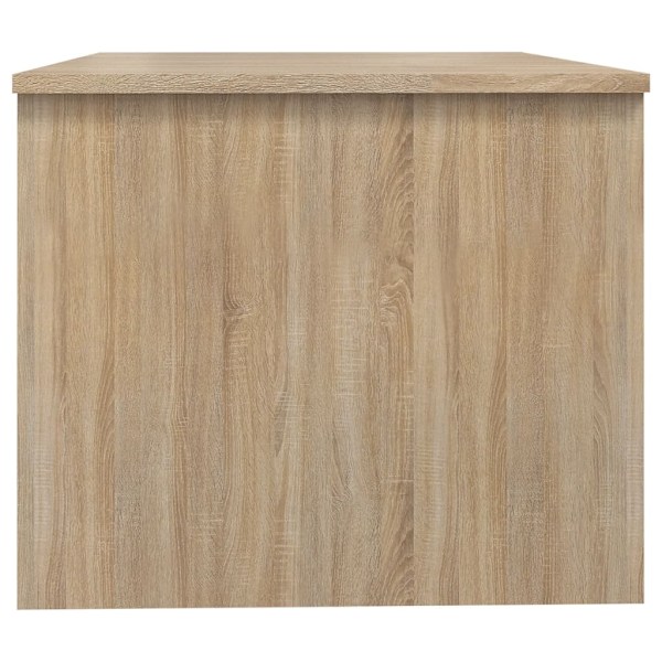 vidaXL Soffbord sonoma-ek 80x50x42,5 cm konstruerat trä Brun