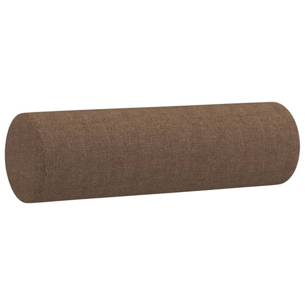 vidaXL Soffgrupp med kuddar 4 delar brun tyg Brun