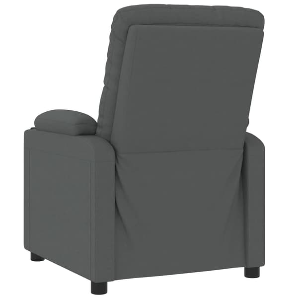 vidaXL Reclinerfåtölj mörkgrå tyg grå