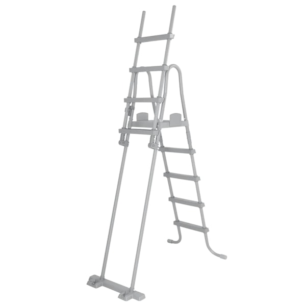 Bestway Poolstege Flowclear 4 steg 132 cm grå