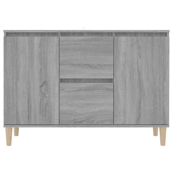 vidaXL Skänk grå sonoma 101x35x70 cm konstruerat trä Grå