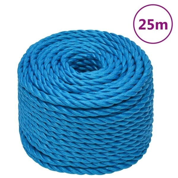 vidaXL Rep blå 24 mm 25 m polypropylen Blå