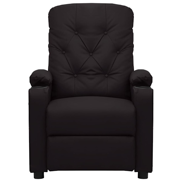 vidaXL Massagefåtölj svart konstläder Svart