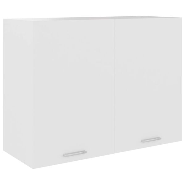 vidaXL Väggskåp “Lyon” vit 80x31x60 cm konstruerat trä Vit