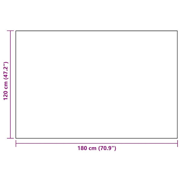 vidaXL Utomhusmatta ARAKIL svart 120x180 cm PP Svart
