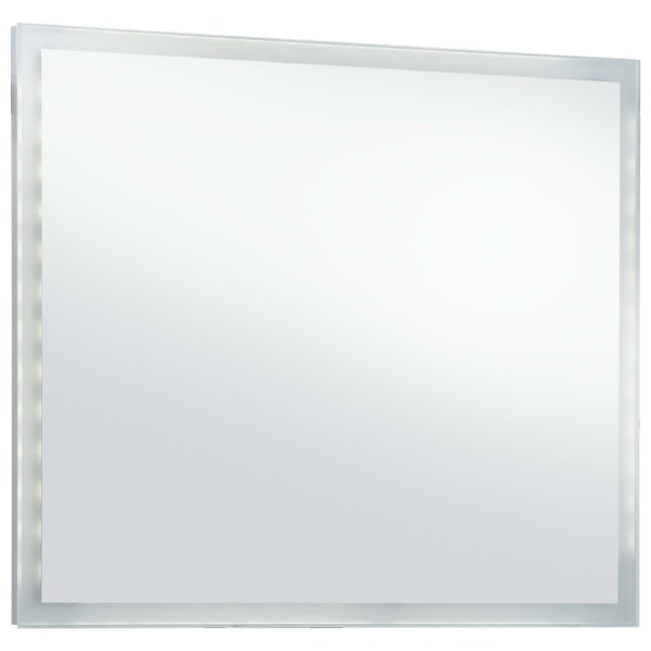 vidaXL Badrumsspegel LED 80x60 cm Silver
