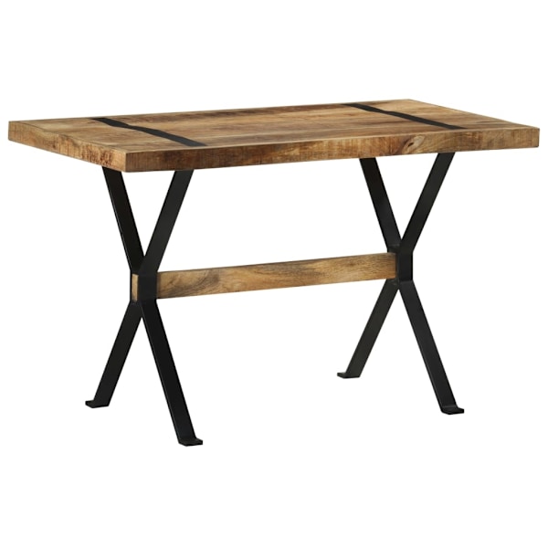 vidaXL Matbord 120x60x76 cm grovt mangoträ Brun