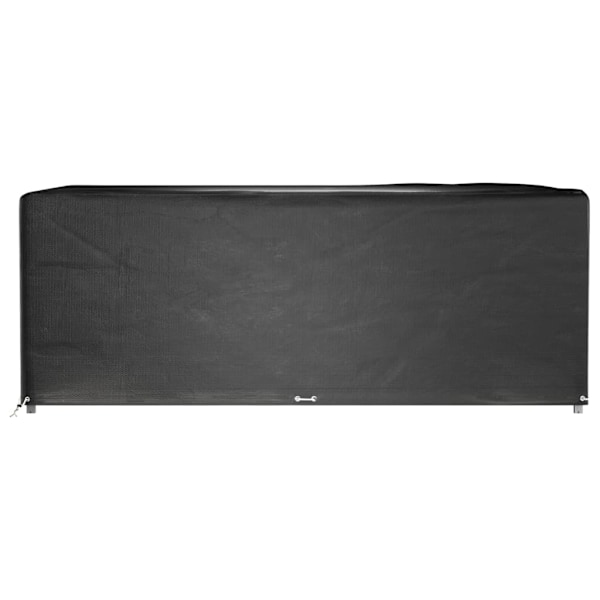 vidaXL Överdrag för utemöbler 2 st 16 ölj. 300x250x90cm rektangulärt Svart