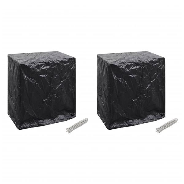 vidaXL Överdrag för pingisbord 8 öljetter 160x55x182 cm Svart