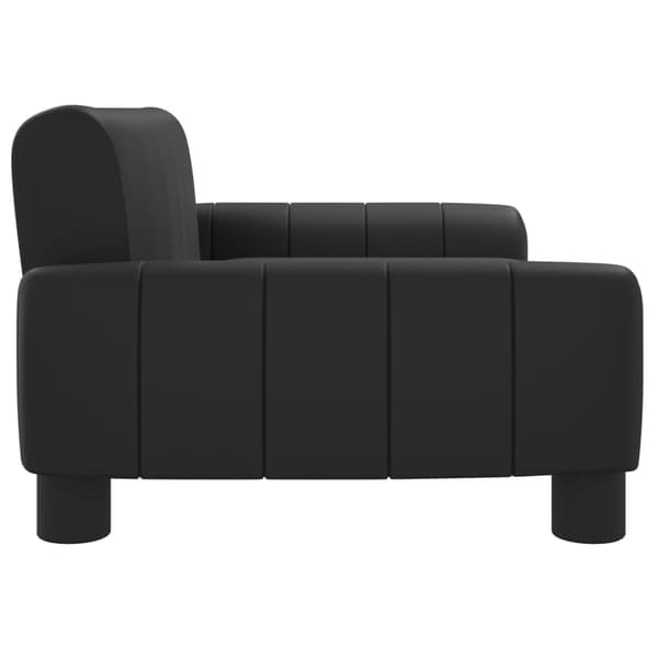vidaXL Barnsoffa svart 70x45x30 cm konstläder art