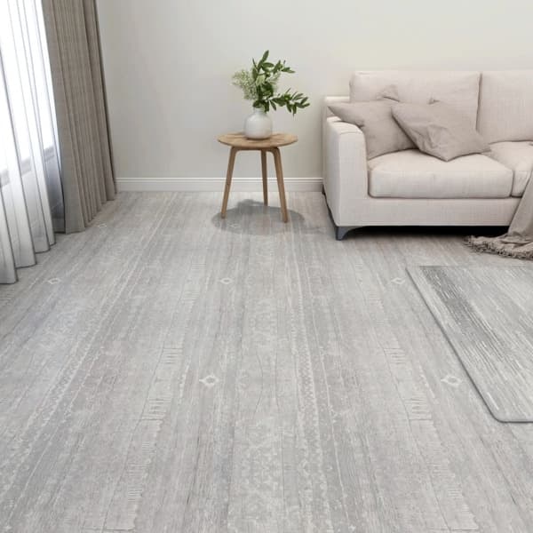 vidaXL Självhäftande golvplankor 20 st PVC 1,86 m² grå grå