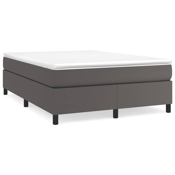 vidaXL Sängram grå 140x200 cm konstläder Grå