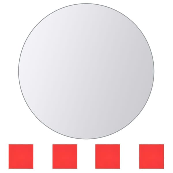 vidaXL Spegelplattor 16 st multiform spegelglas Silver