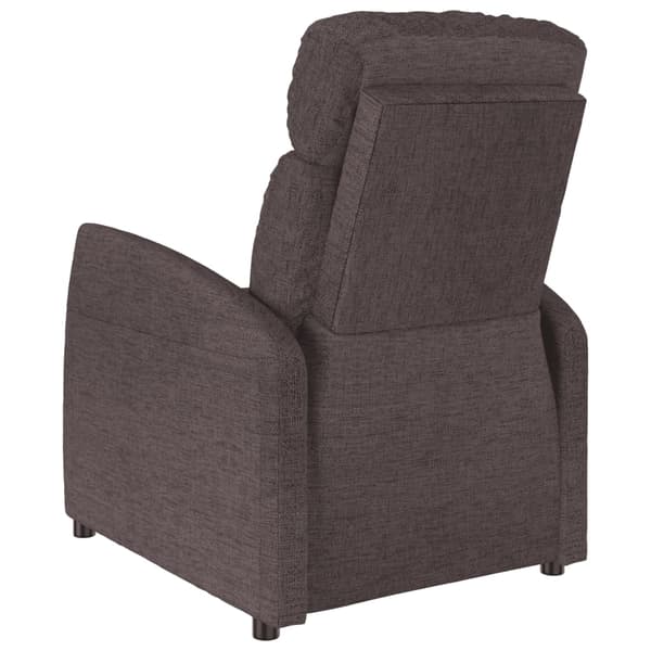 vidaXL Massagefåtölj mörkbrun tyg Brun