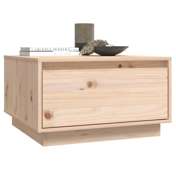 vidaXL Soffbord 55x56x32 cm massiv furu Brun