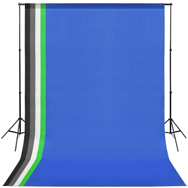 vidaXL Studioutrustning: 5 färgade bakgrunder & 2 softboxar multifärg