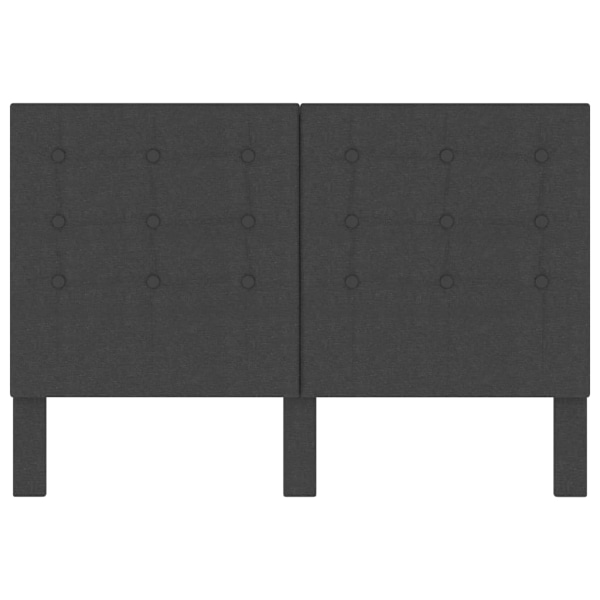 vidaXL Sänggavel mörkgrå tyg tuftad 140x200 cm grå