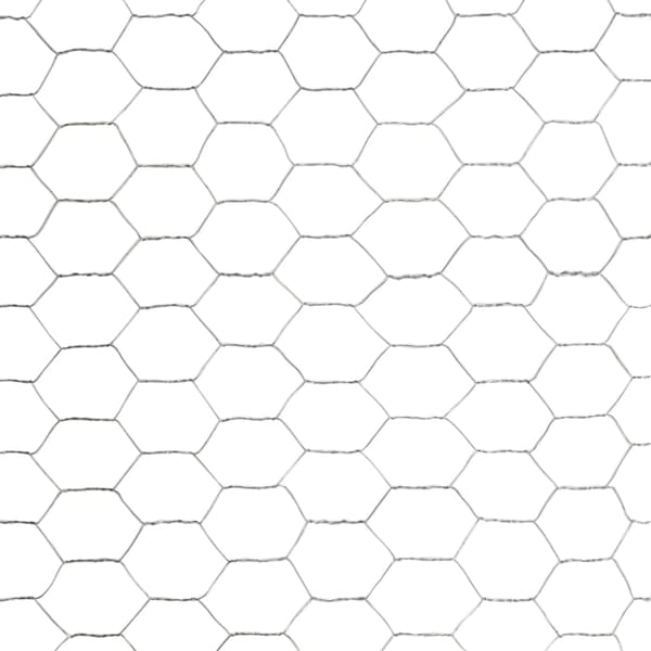 vidaXL Hönsnät galvaniserat stål 25x1,5 m silver Silver